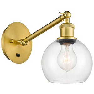 Ballston Athens 6" LED Sconce - Gold Finish - Clear Shade