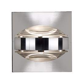 Besa Optos 3 1/2" Wide Clear Glass Wall Sconce