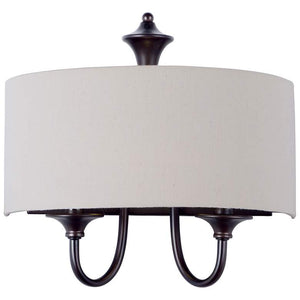 Bongo 2-Light 14" Wide Oil Rubbed Bronze Wall Sconce