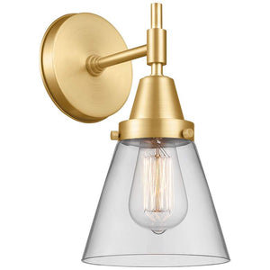 Caden Cone 6" LED Sconce - Gold Finish - Clear Shade
