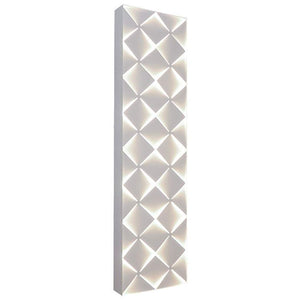 Commons - LED Tall Sconce - White Finish - White Steel Shade