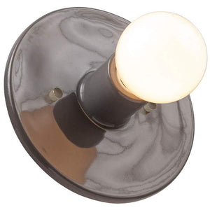 Discus Wall Sconce - Gloss Grey