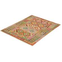 Anne Hathaway Collection Flat-weave Sivas Brown Wool Kilim Rug