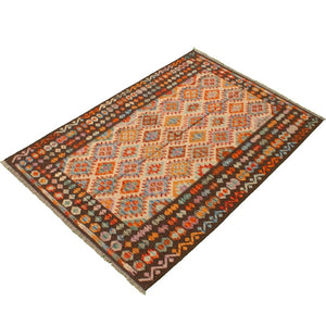 Anne Hathaway Collection Flat-weave Sivas Brown, Copper Wool Kilim