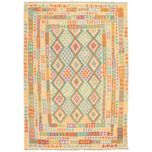 Flat-weave Sivas Ivory Wool Kilim