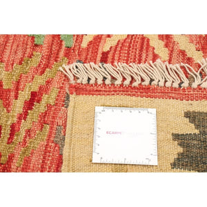 Flat-weave Sivas Red Wool Soft Kilim