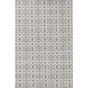 Hand-knotted Arlequin Cream Wool Soft Rug