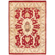 Hand-knotted Finest Red Wool Soft Rug