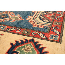 Hand-knotted Finest Gazni Blue Wool Soft Rug