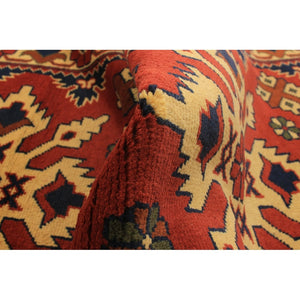 Hand-knotted Finest Kargahi Dark Copper Wool Soft Rug
