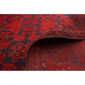 Hand-knotted Finest Khal Mohammadi Red Wool Soft Rug