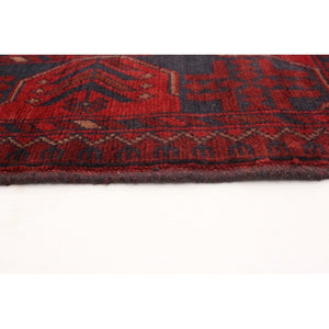 Hand-knotted Finest Khal Mohammadi Red Wool Soft Rug