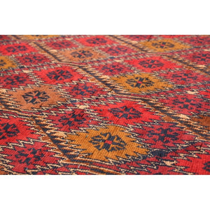 Hand-knotted Finest Khal Mohammadi Red Wool Soft Rug