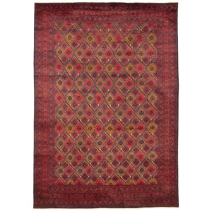 Hand-knotted Finest Khal Mohammadi Red Wool Soft Rug