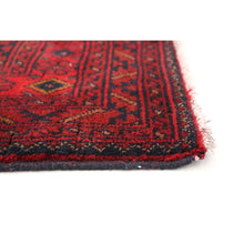 Hand-knotted Finest Khal Mohammadi Red Wool Soft Rug