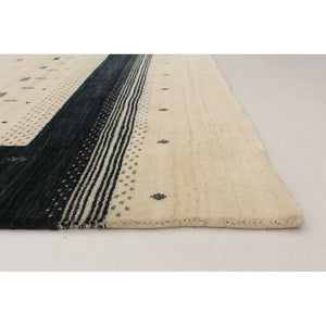 Hand-knotted Kashkuli Gabbeh Cream Wool Soft Rug