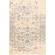 Hand-knotted La Seda Cream Silk, Wool Soft Rug