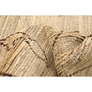 Hand-knotted Marrakech Tan Wool Soft Rug