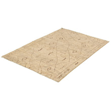 Hand-knotted Marrakech Tan Wool Soft Rug