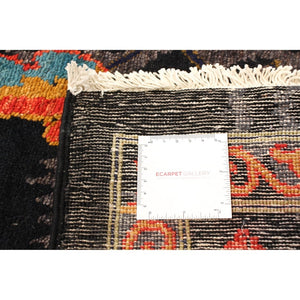 Hand-knotted Signature Collection Black, Wool Soft Rug