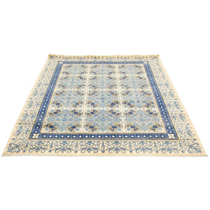 Hand-knotted Signature Collection Ivory Wool Soft Rug