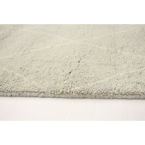 Hand-knotted Tangier Grey Wool Soft Rug