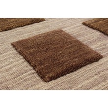 Hand-knotted Gabbeh Riz Beige, Brown Wool Soft Rug