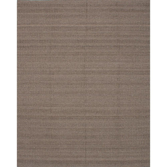 Flat-weave Cambridge Khaki Wool Kilim Rug