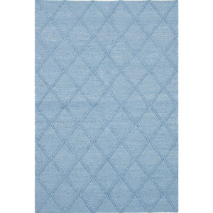 Braided Weave Diamond Cream Wool Soft Rug