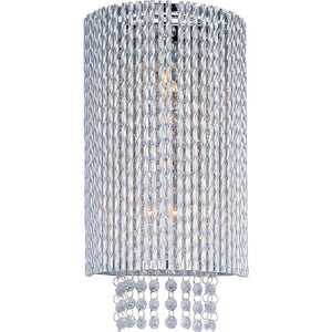 ET2 Spiral Polished Chrome 15" High Wall Sconce