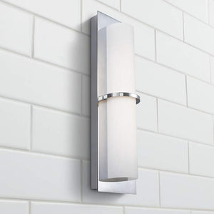 Feiss Cynder 18" High Chrome LED Wall Sconce