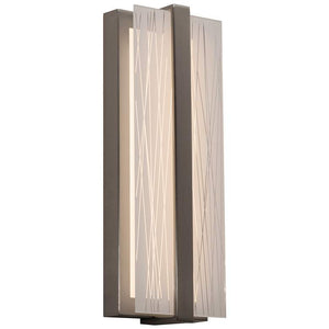 Gallery LED Sconce - Satin Nickel Finish - Clear Shade