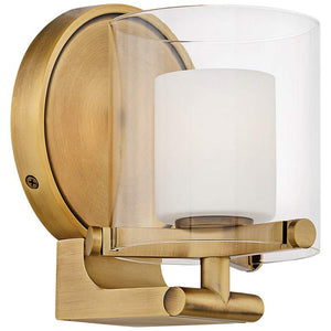 Hinkley Rixon 7" High Heritage Brass LED Wall Sconce