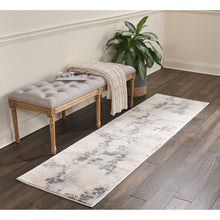 Abstract Modern Beige Grey Soft Area Rug