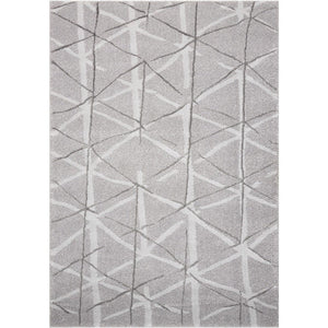 Ingenue Silver Shag Soft Area Rug