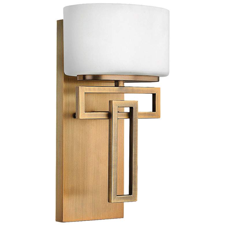 Lanza Brushed Bronze 12in H Wall Sconce