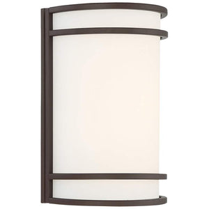 Lola - LED Wall Sconce - Bronze Finish - Frosted Glass