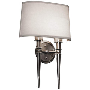 Montrose 18" High Satin Nickel 2-Arm LED Wall Sconce