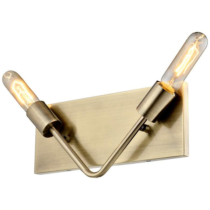 Museum 2-Lt Bath Fixture - Antique Brass