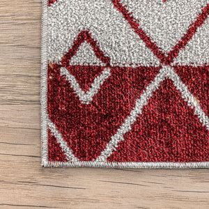 Audrey Machine Washable Geometric Moroccan Area Rug