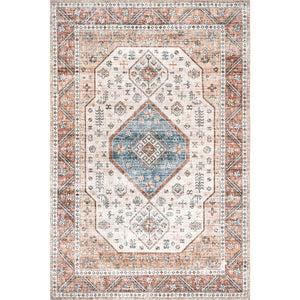 Elowyn Machine Washable Medallion Area Rug