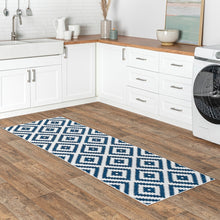 Kellee Machine Washable Modern Diamonds Area Rug