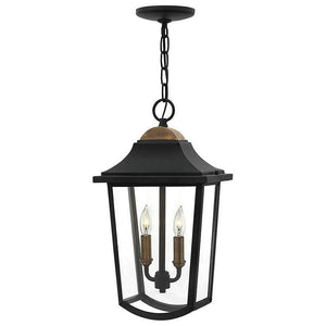 Outdoor Burton-Medium Hanging Lantern-Black