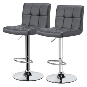 pcs Faux Leather Modern Swivel Counter Bar Stools