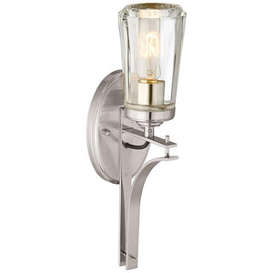Poleis 16" High Brushed Nickel Wall Sconce