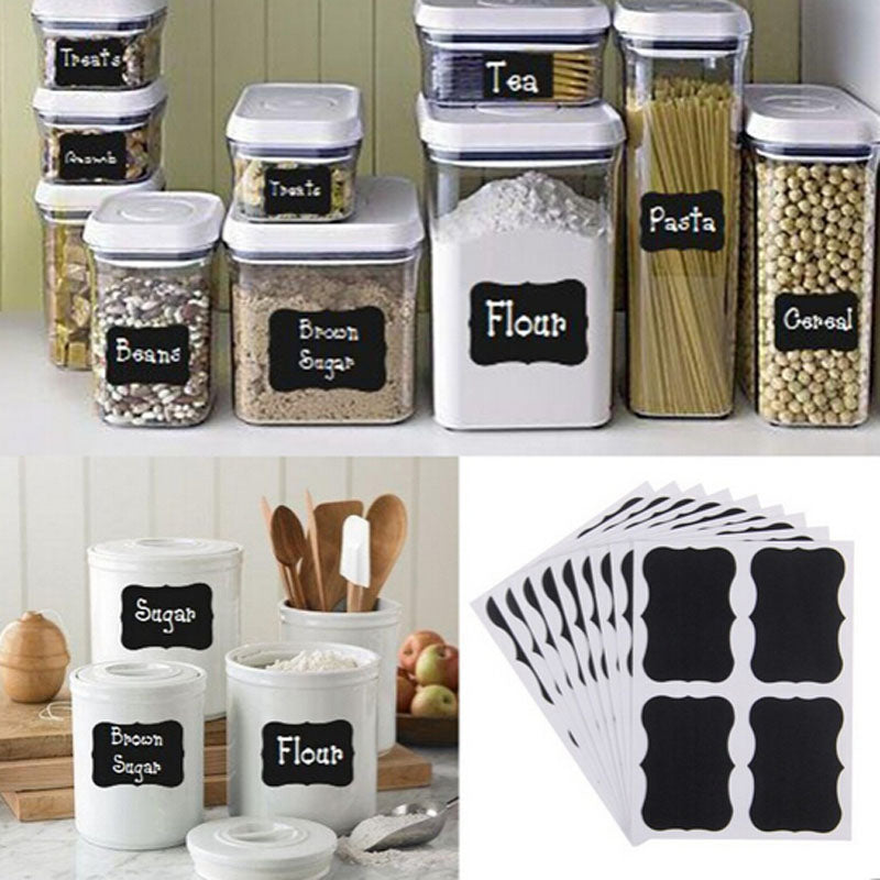 Flour and Sugar 1 each vinyl decal stickers for kitchen container jars