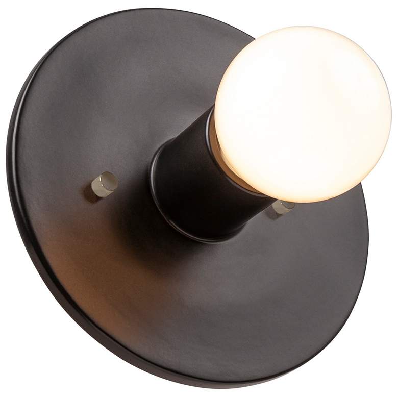 Stepped Discus Wall Sconce - Carbon