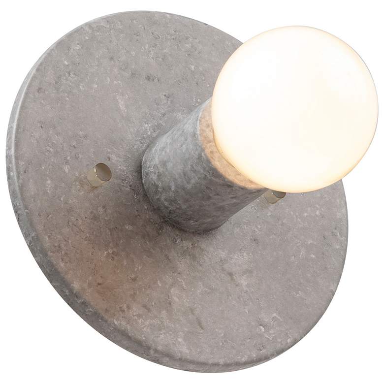 Stepped Discus Wall Sconce - Concrete