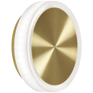 Topaz 6" High Aged Brass LED Wall Sconce