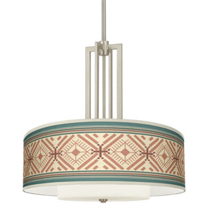 Carey 24" Double Drum Shade 4-Light Chandelier